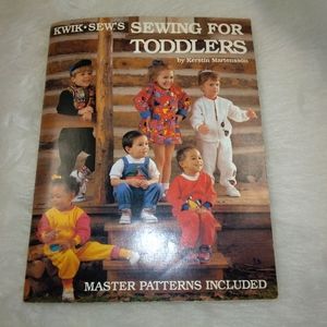 BOOK Kwik Sew's Sewing for Toddlers by Kerstin Martenson, master pattern include